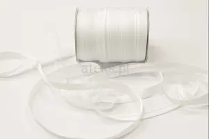 Lamówka atłasowa 15 mm kolor BIAŁY