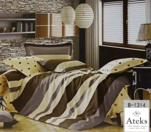 Pościel 160x200 bawełna 100% komplet 3-elementy b-1314