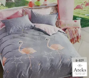 Pościel 200x220 bawełna 100% komplet 3-elementy b-829