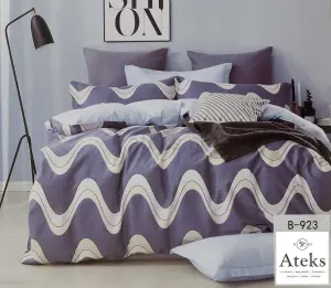 Pościel 200x220 satyna bawełna 100% komplet 3-elementy b-923
