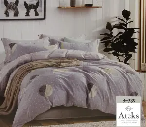 Pościel 200x220 satyna bawełna 100% komplet 3-elementy b-939