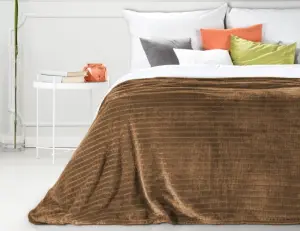 Koc mikrofibra CEGIEŁKA 150x200 CAPPUCINO