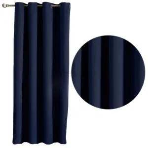 Zasłona BLACKOUT zaciemniająca 145x245 cm wys. GRANATOWY