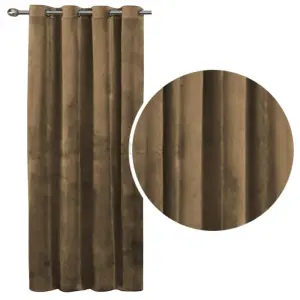 ZASŁONY WELUROWE IMPERIAL WELUR 140x250 wys. ciemny beż