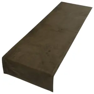 BIEŻNIK  WELUROWY IMPERIAL 40x140 welur velvet CIEMNY BEŻ bieżnik na stół