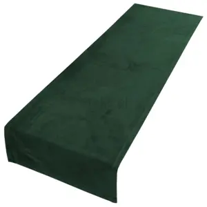 BIEŻNIK  WELUROWY IMPERIAL 40x140 welur velvet ZIELEŃ BUTELKOWA bieżnik na stół