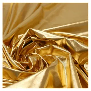 Tkanina LAMA Shine ZŁOTA metaliczna – efekt połysku gold 150 cm