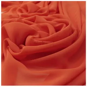Tkanina SZYFON gładki materiał szyfonowy 150 cm ORANŻOWY